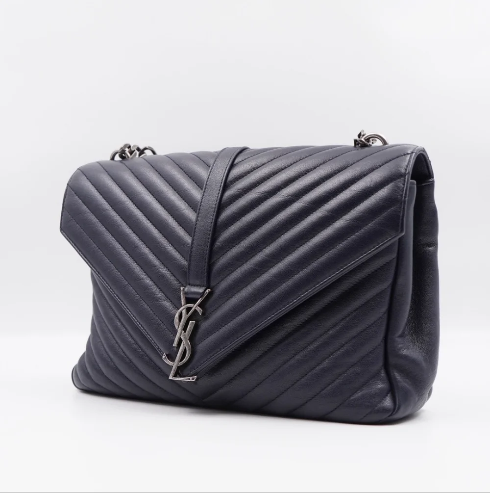 CE28 💟 Saint Laurent Leather College Large - Picture 5 of 16